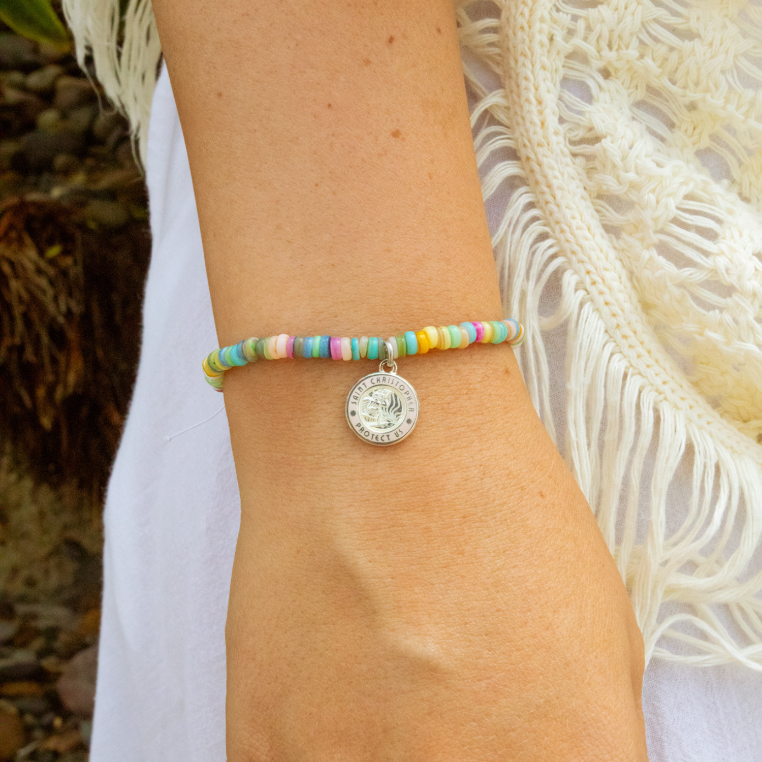 Pastel Sunsets Beaded Bracelet