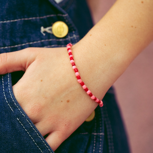 Hearts On Fire Beaded Bracelet