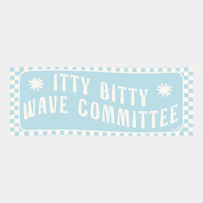 Itty Bitty Wave Bumper Sticker