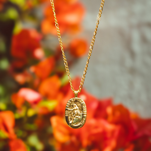 Our Lady of The Waves Necklace - Gold