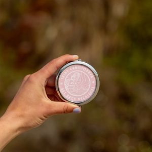 Pink St. Christopher Pocket Mirror