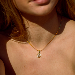 Gold Oceanside Herringbone Choker