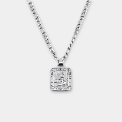 The Silver Traveler Rectangle Necklace upsell