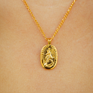 Our Lady of The Waves Necklace - Gold