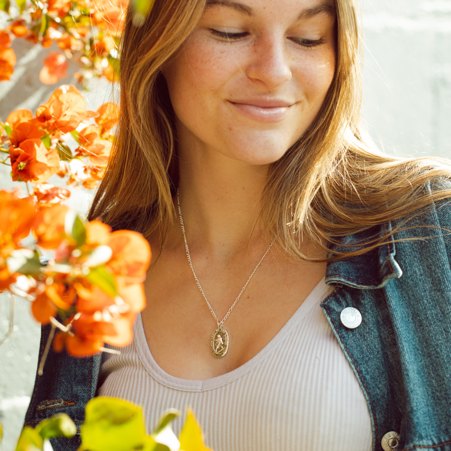 Our Lady of The Waves Necklace - Silver