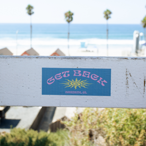 Get Back Oceanside Bumper Sticker