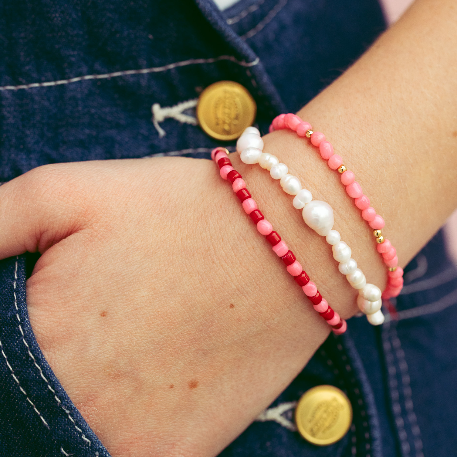 Hearts On Fire Beaded Bracelet