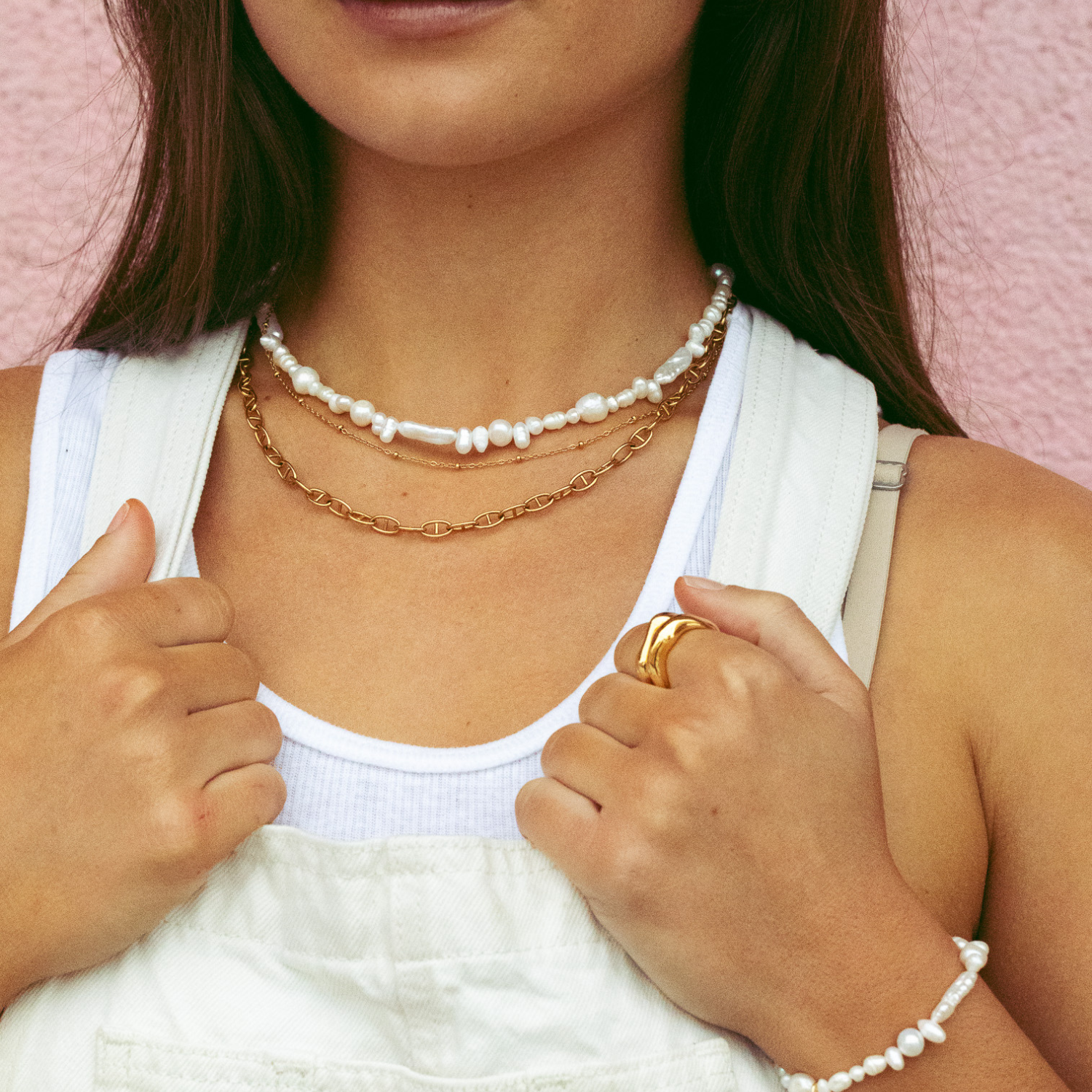 Mixed Pearl Choker