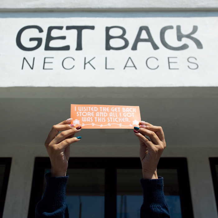 Get Back Store Bumper Sticker