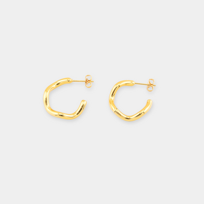 Wavey Dazes Hoops - Gold upsell