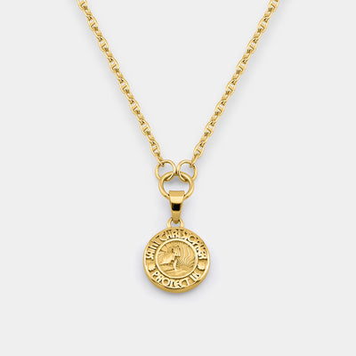 Gold Baby St. Chris Necklace upsell