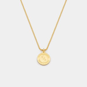 Concrete Queenz St. Christopher Necklace - Gold