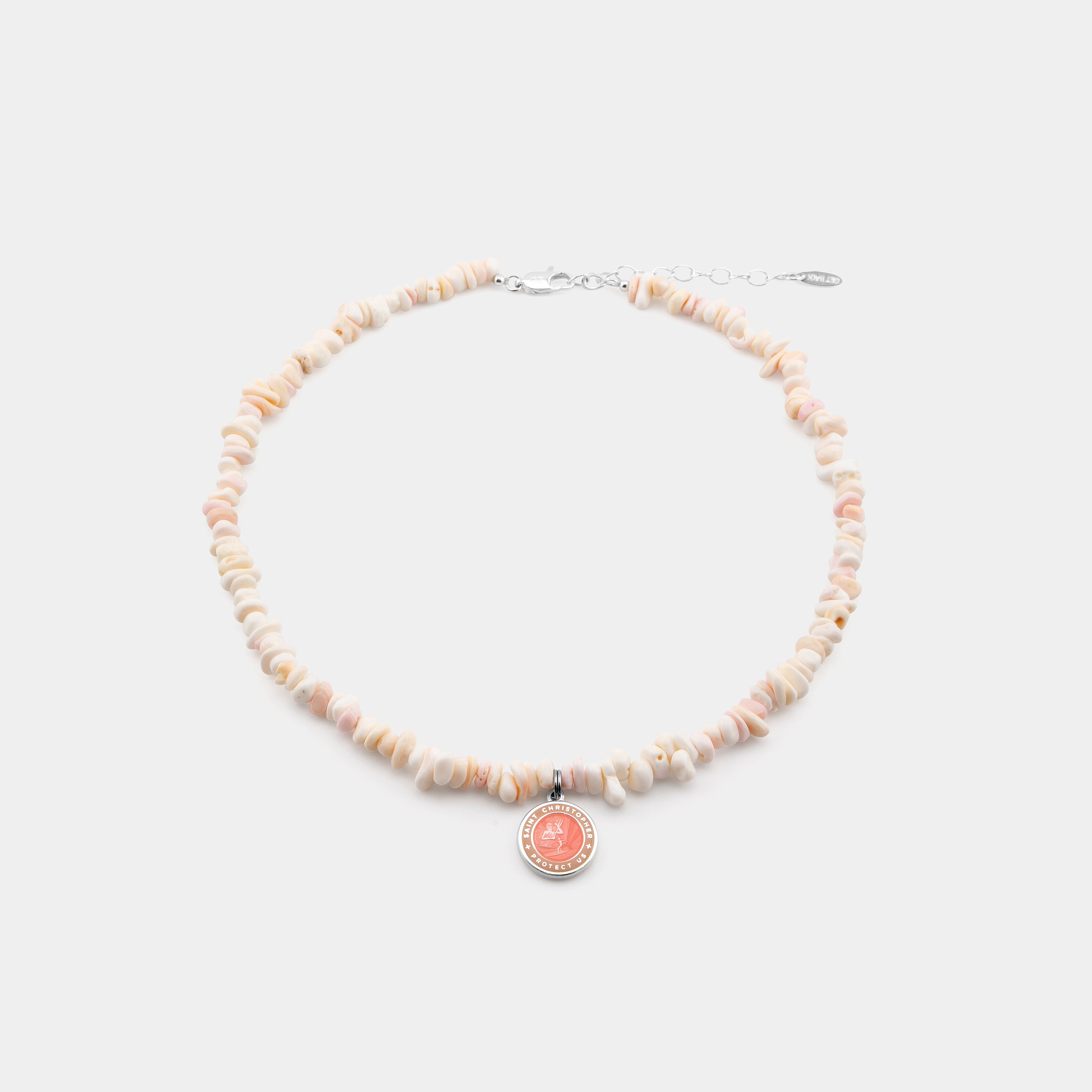 Island Girl Beaded Choker - Melon / Blush