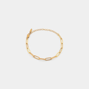 Gold Paperclip Bracelet