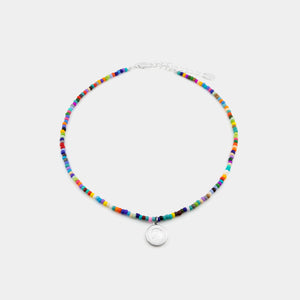 Rainbow Bead Choker