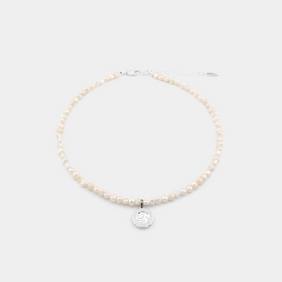 Shoreline Pearl Choker - Silver upsell