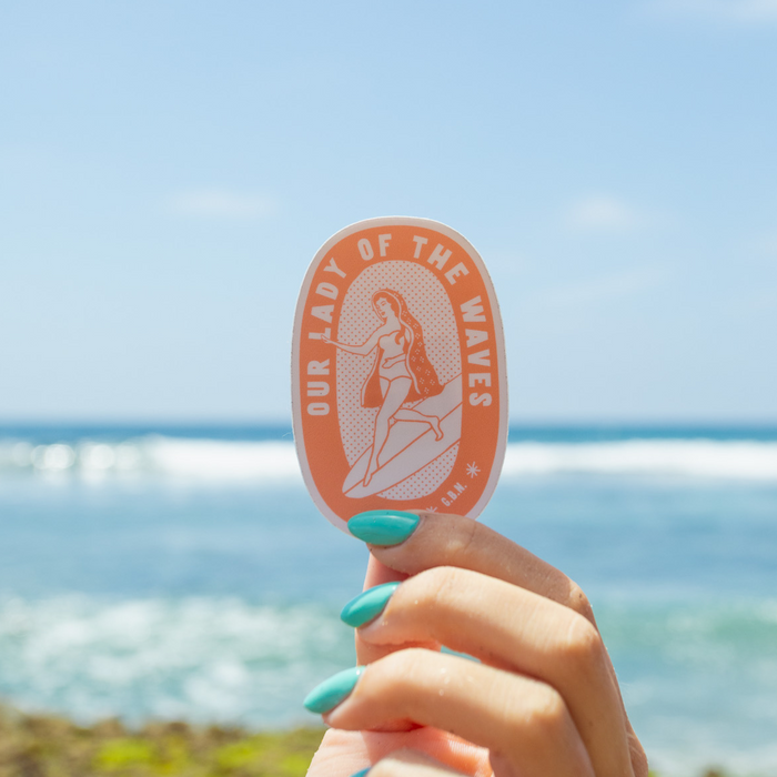 Our Lady of The Waves Sticker