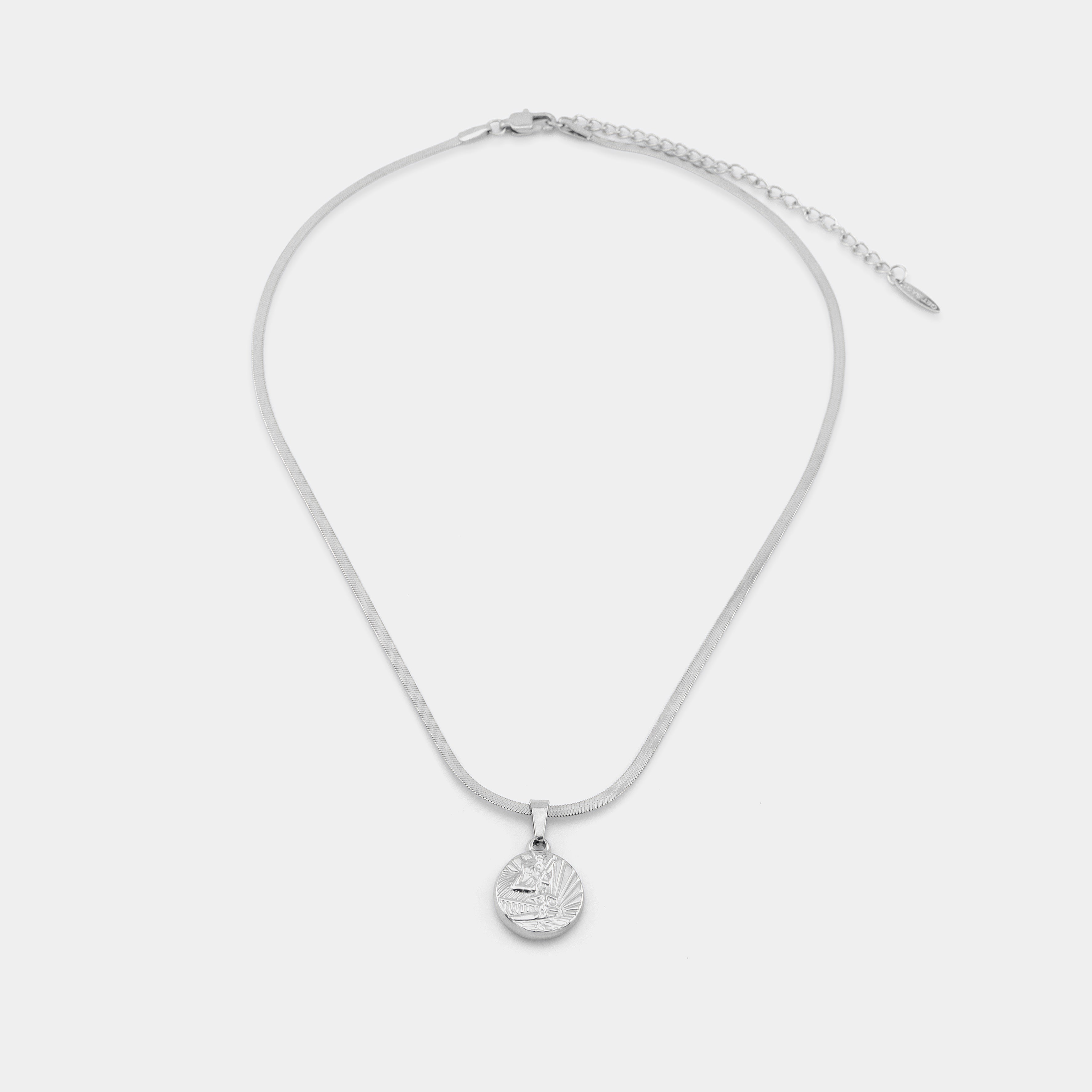 Silver Oceanside Herringbone Choker