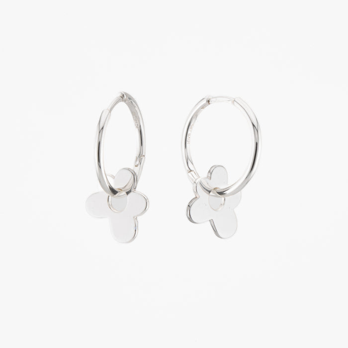 Daisy Disco Hoops - Silver